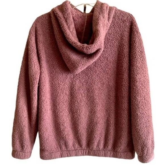 Aeropostle Mauve Faux Fur Hoodie Pullover Jacket , XS - Picture 2 of 5